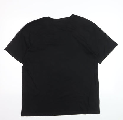 BOSS Men's Black 2XL Crew Neck Cotton T-Shirt