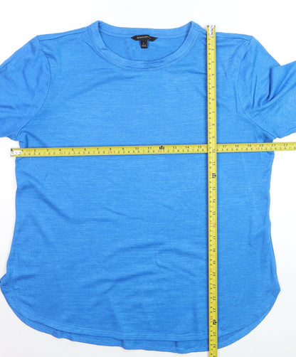 Banana Republic Women's Blue Long Sleeve Jersey T-Shirt Size L