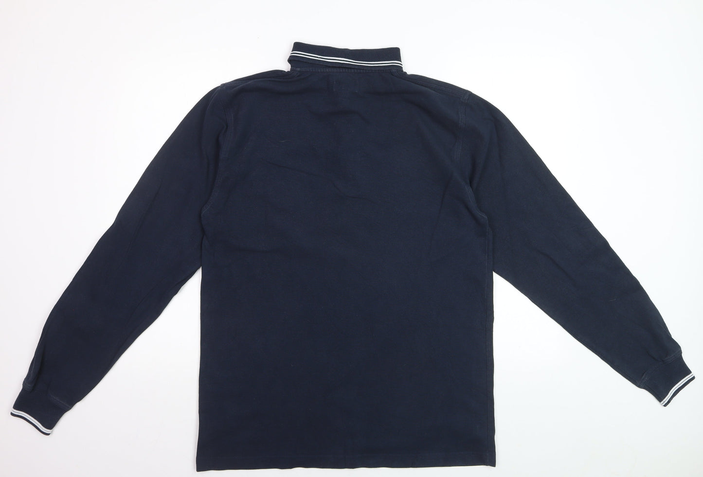 Rolex Men’s Blue Long Sleeve Polo Shirt Size L Nautical Embroidered