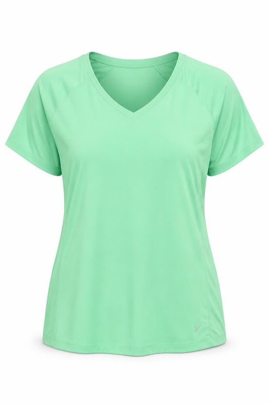 Old Navy Active Women's Green V-Neck Short Sleeve T-Shirt XL