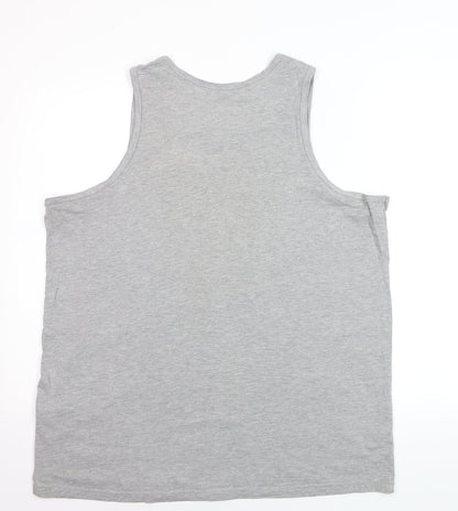 Nike Men's Grey Tank Top XL Athletic Fit Gym Wear