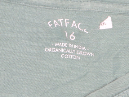 FatFace Womens Green Long Sleeve Cotton T-Shirt Size 16