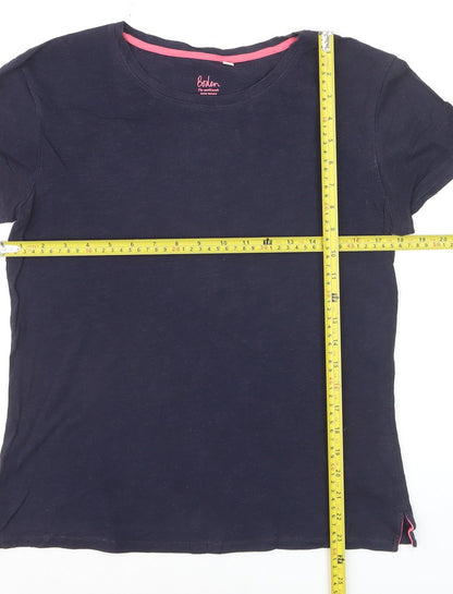 Boden Women’s Blue Cotton Short Sleeve Basic T-Shirt Size S