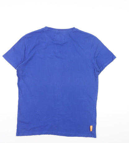 Superdry Men's Blue Vintage Logo Crew Neck T-Shirt Size L