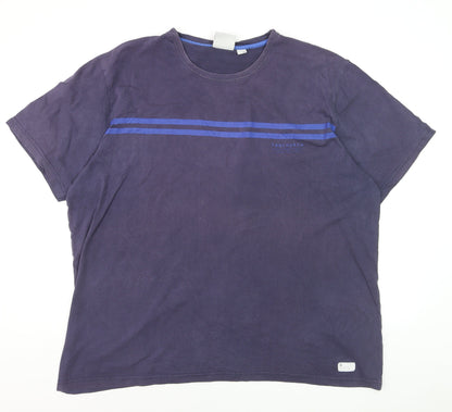 Fenchurch Men’s Blue XL Crew Neck Cotton T-Shirt