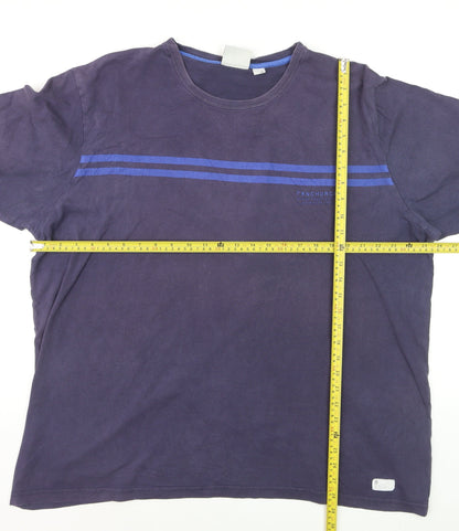 Fenchurch Men’s Blue XL Crew Neck Cotton T-Shirt
