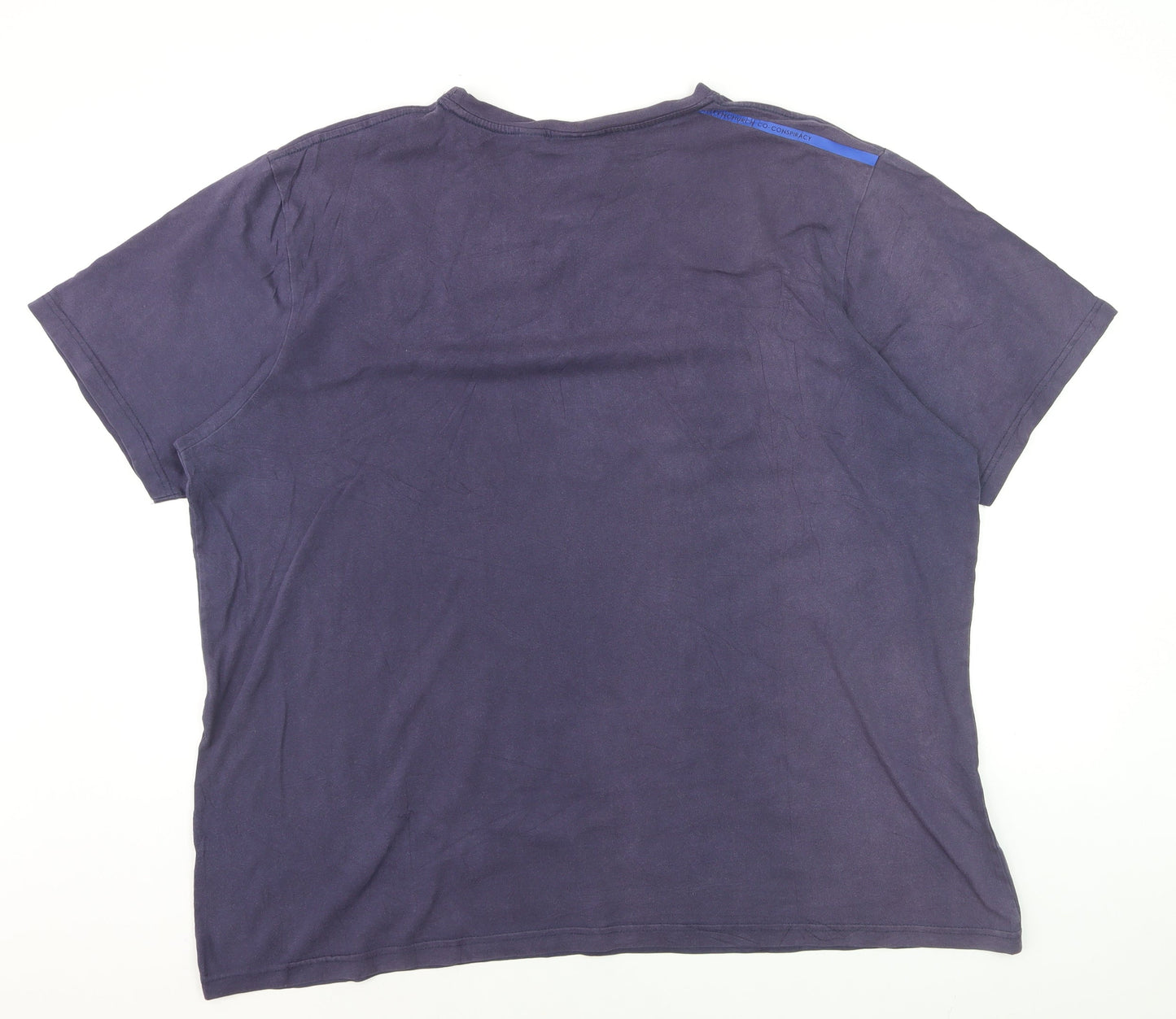 Fenchurch Men’s Blue XL Crew Neck Cotton T-Shirt