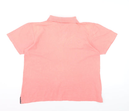 Sprint Leisure Women's Pink Cotton Polo Shirt Size 10/12
