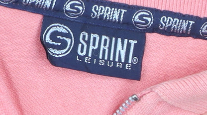 Sprint Leisure Women's Pink Cotton Polo Shirt Size 10/12