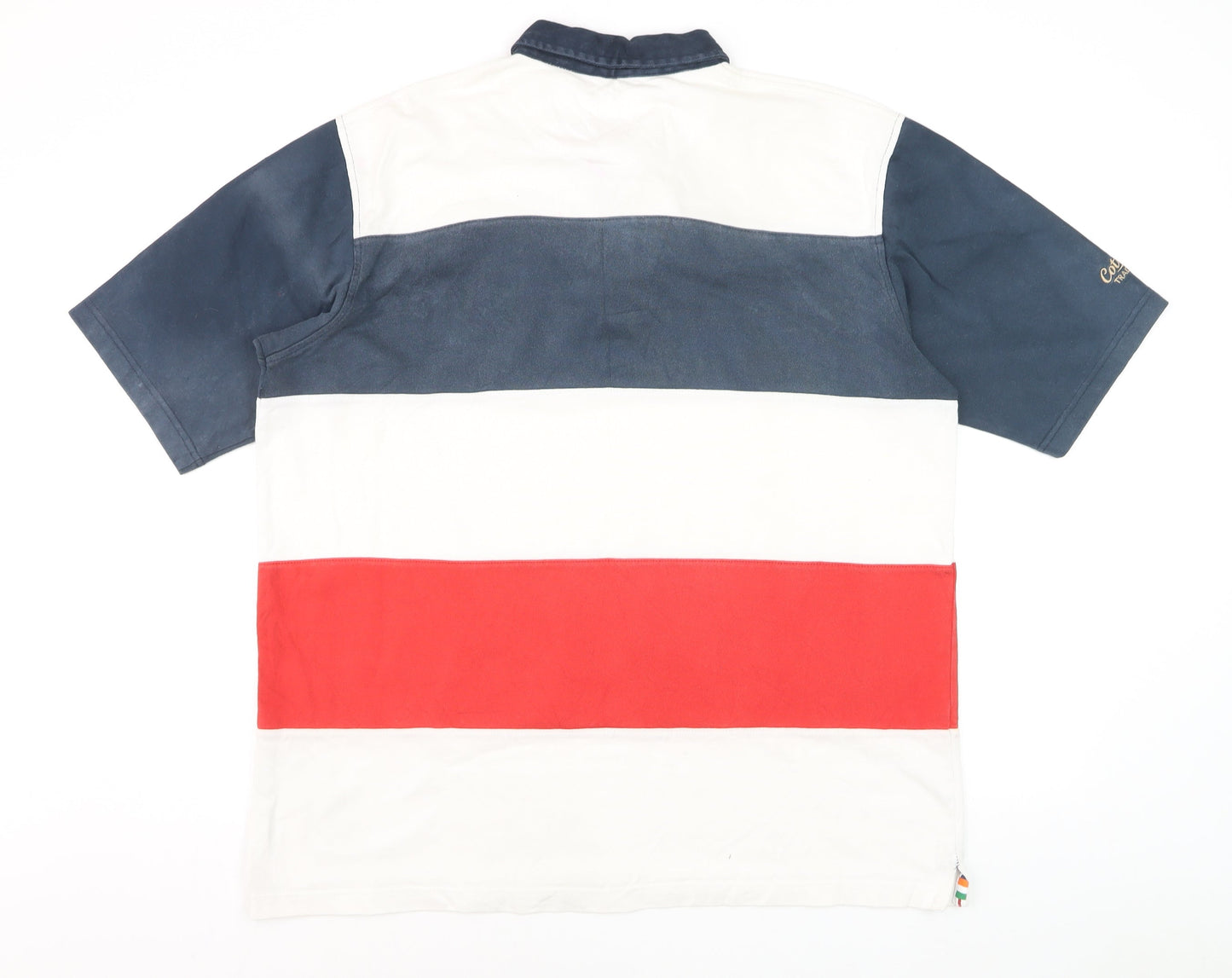 Cotton Traders Classics Men's Multicoloured Rugby Polo XL 100% Cotton