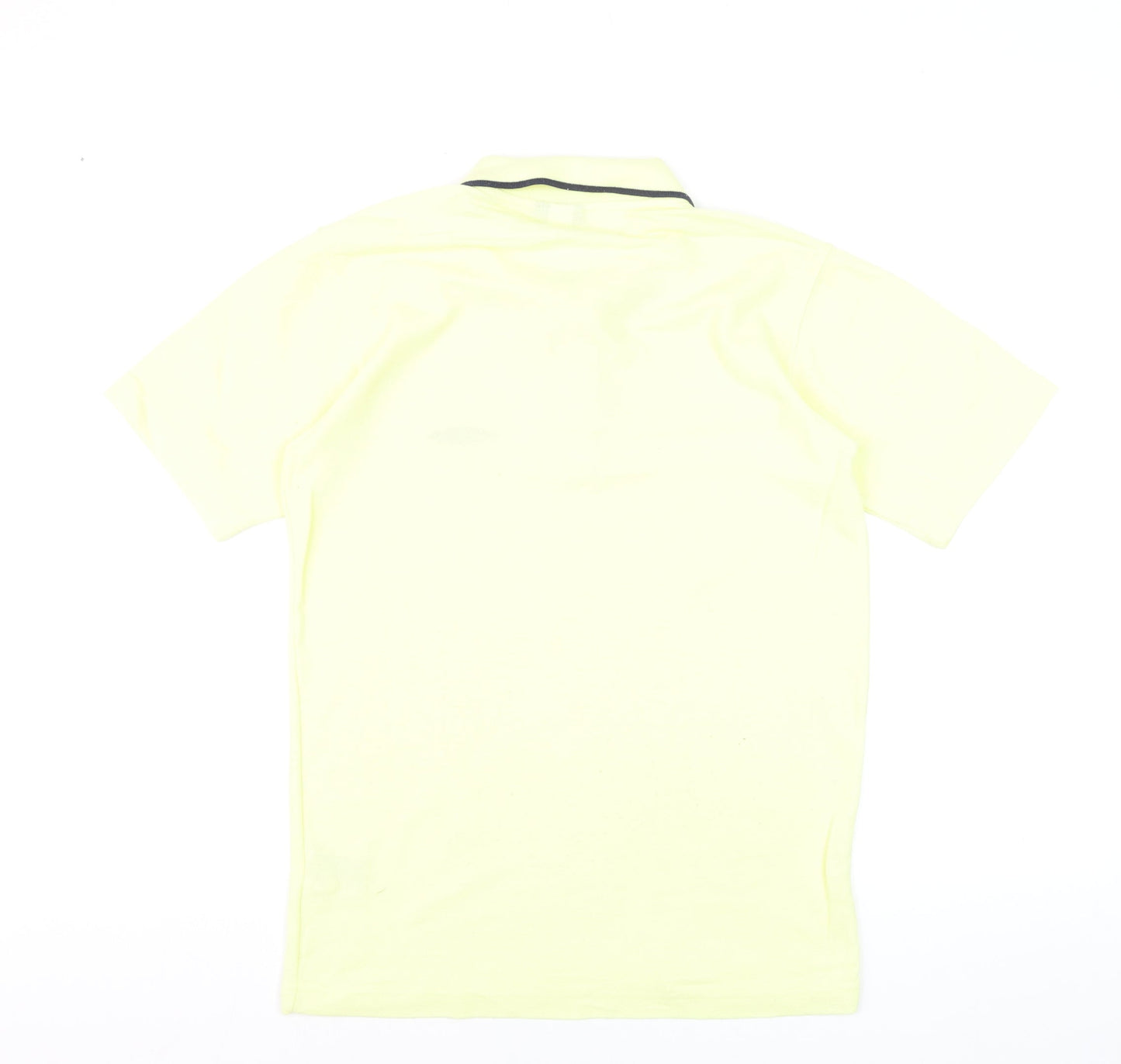 Umbro Men's Yellow Short Sleeve Polo Shirt Size S Sports Casual