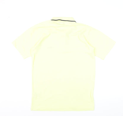 Umbro Men's Yellow Short Sleeve Polo Shirt Size S Sports Casual