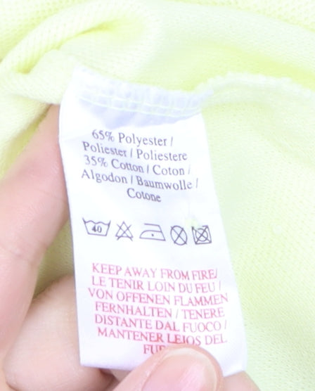 Umbro Men's Yellow Short Sleeve Polo Shirt Size S Sports Casual