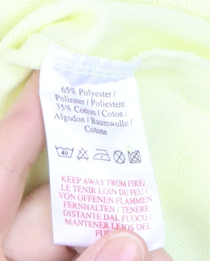 Umbro Men's Yellow Short Sleeve Polo Shirt Size S Sports Casual