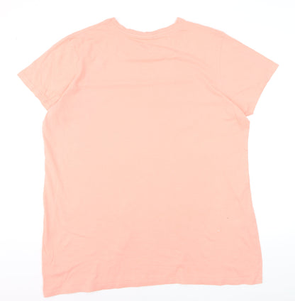 Disney Women’s Pink Lion King T-Shirt Size L Crew Neck Short Sleeve