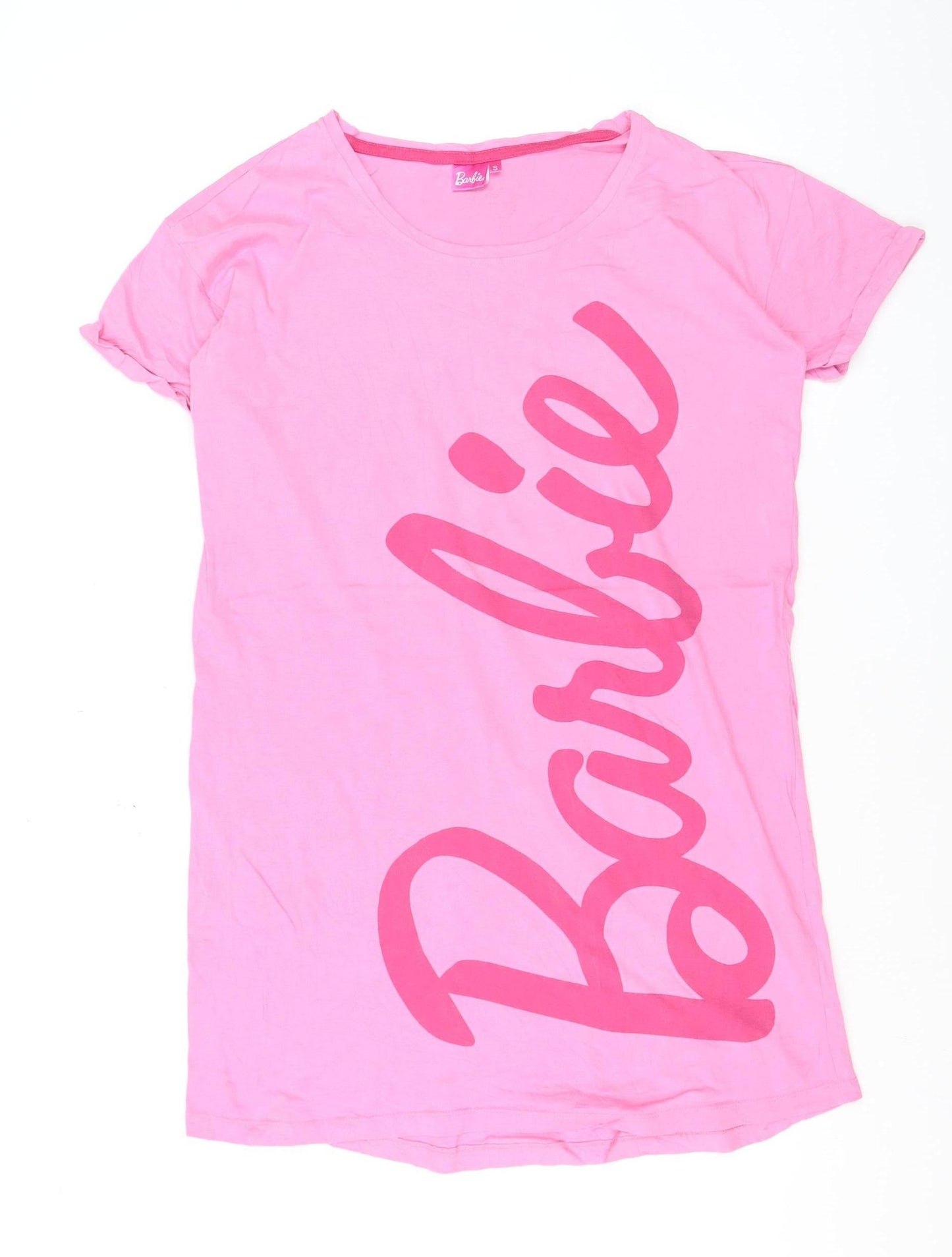 Barbie Women's Pink Short Sleeve Cotton T-Shirt Size S