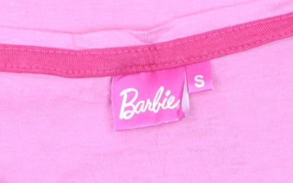 Barbie Women's Pink Short Sleeve Cotton T-Shirt Size S