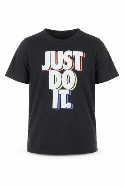 Nike Boys Black 'Just Do It' Graphic T-Shirt 10-11 Years