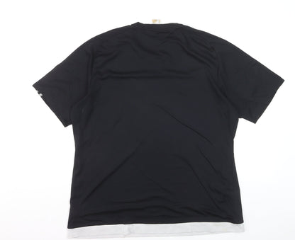Adidas Men's Black Climalite Crew Neck Sports T-Shirt XL