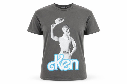 ASOS DESIGN Women’s Grey Ken Graphic Cotton T-Shirt UK 12