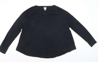 Mossimo Supply Co. Womens Black XL Long Sleeve Basic T-Shirt