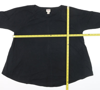 Mossimo Supply Co. Womens Black XL Long Sleeve Basic T-Shirt