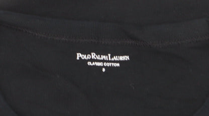 Polo Ralph Lauren Men's Black Cotton Crew Neck T-Shirt Size S