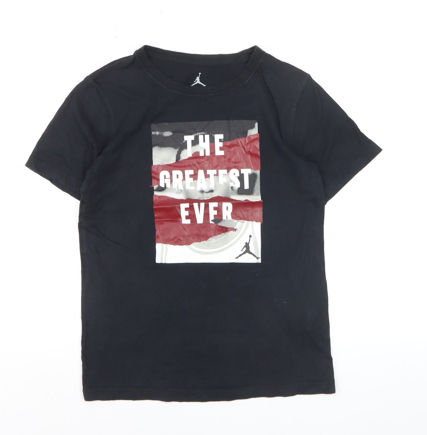 Nike Boys Black Graphic 'The Greatest Ever' T-Shirt Age 10-12 Years