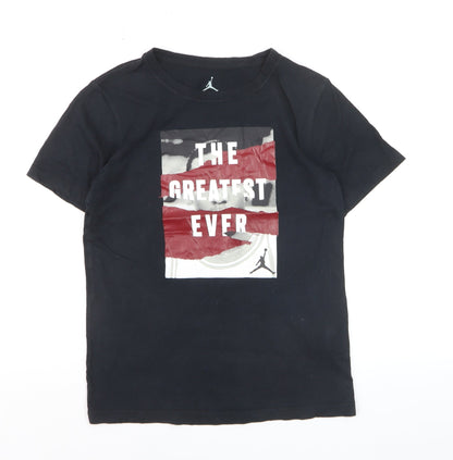 Nike Boys Black Graphic 'The Greatest Ever' T-Shirt Age 10-12 Years