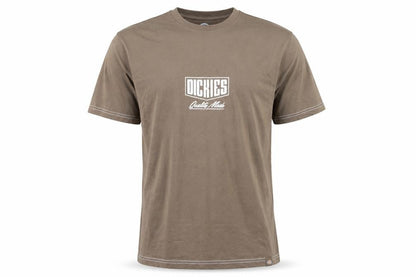 Dickies Men's Brown Graphic Print Cotton Crew Neck T-Shirt Size S