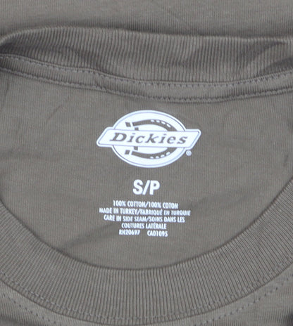 Dickies Men's Brown Graphic Print Cotton Crew Neck T-Shirt Size S