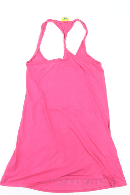 Dunnes Women Pink Racerback SpongeBob Tank Top Size 8-10