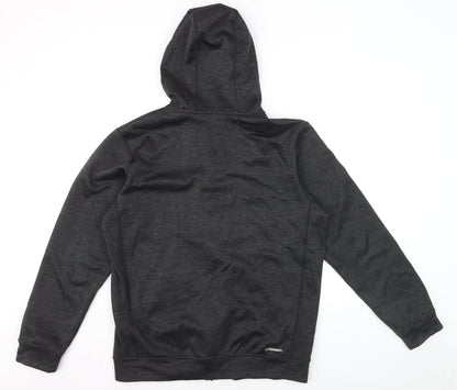 Adidas Men Black Climawarm Full Zip Hooded Activewear Jacket M
