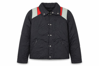 Ossi Men’s Black Ski Puffer Jacket M Nylon Insulated Retro 80s Style