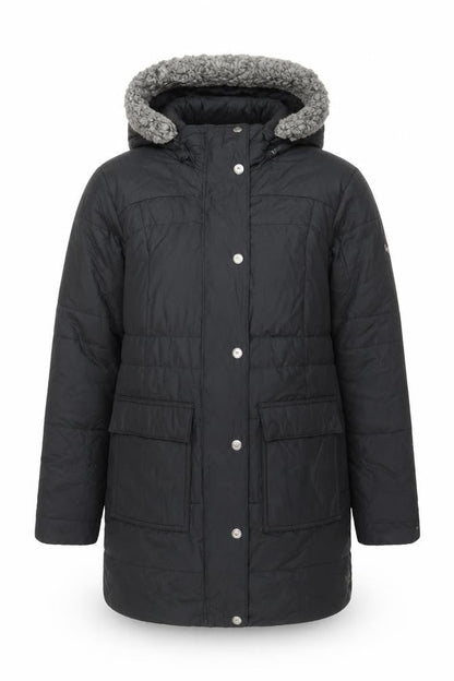 Columbia Men's Black Hooded Down Parka Coat Size S Outdoor Winter