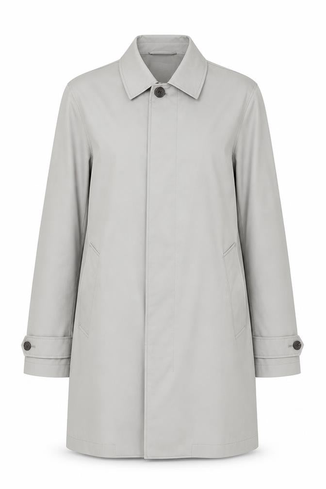 Marks and Spencer Women's Grey Trench Coat M Regular Mid-Length