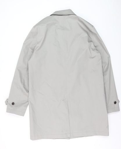 Marks and Spencer Women's Grey Trench Coat M Regular Mid-Length