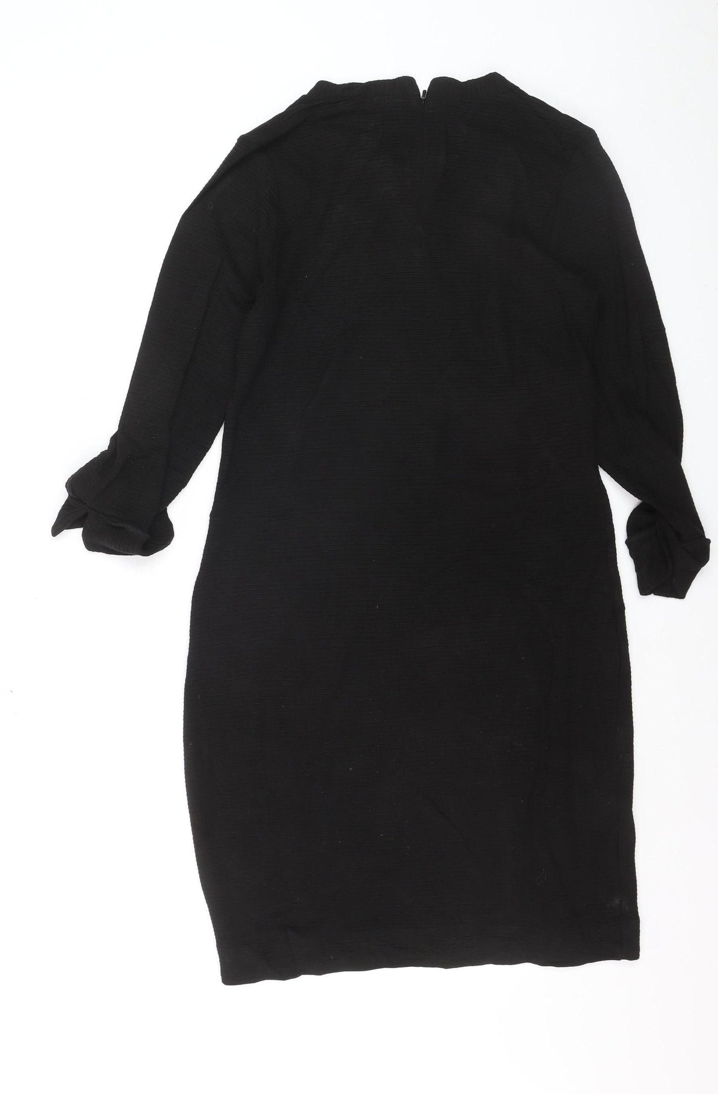 French Connection Women's Black Size 12 Bodycon Knit Dress