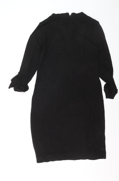 French Connection Women's Black Size 12 Bodycon Knit Dress