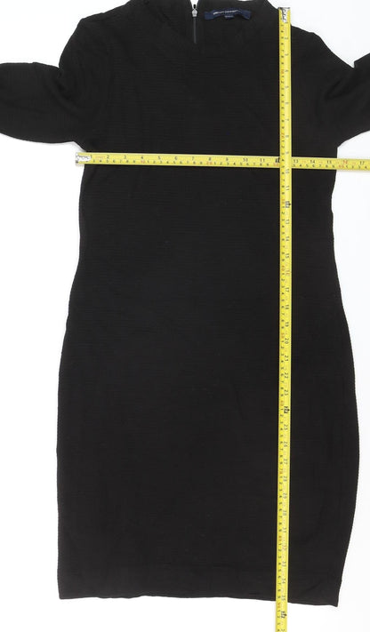 French Connection Women's Black Size 12 Bodycon Knit Dress
