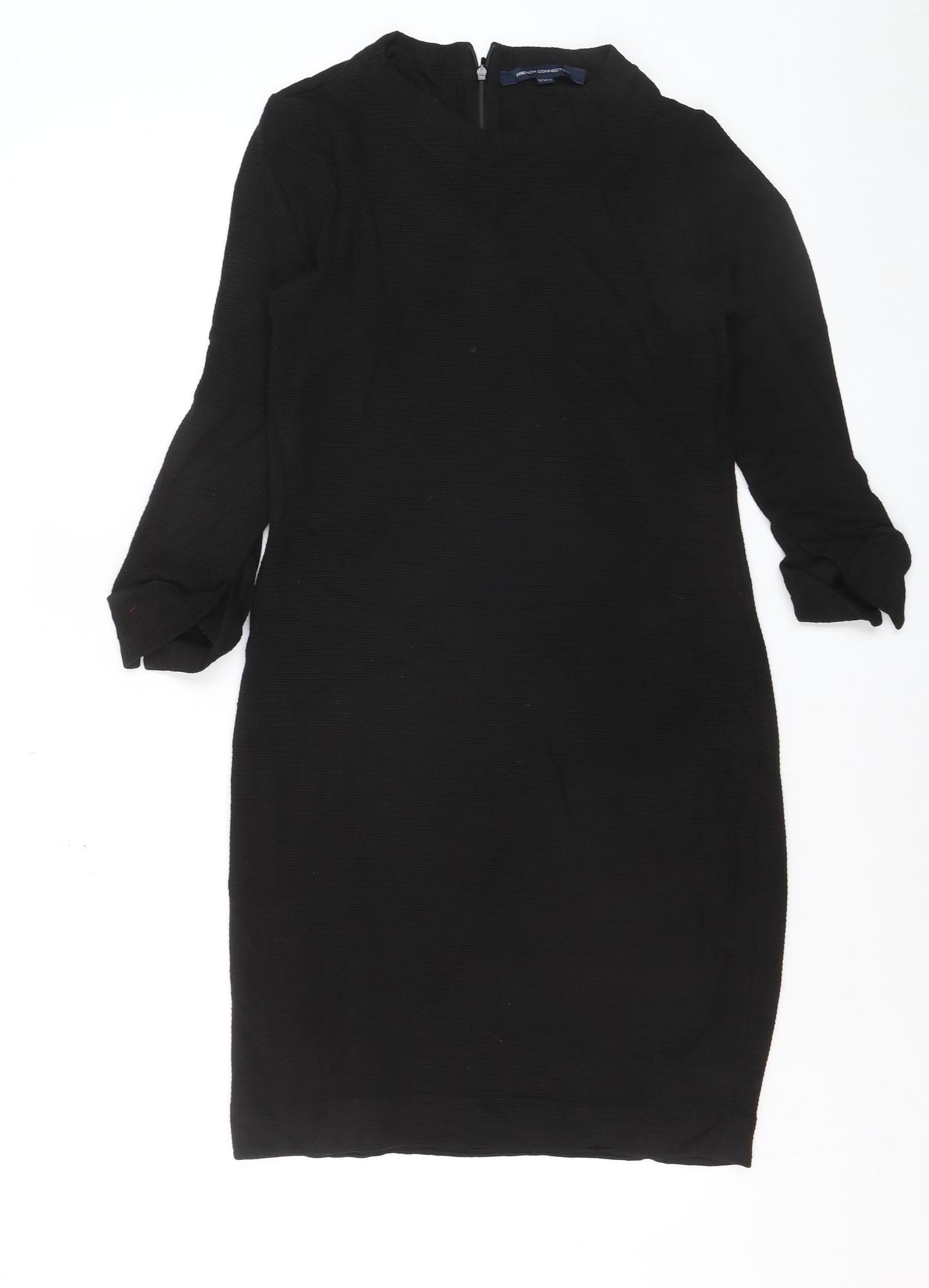 French Connection Women's Black Size 12 Bodycon Knit Dress