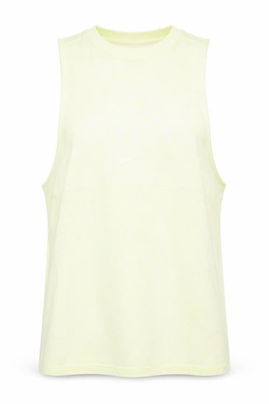Nike Men Yellow Sleeveless Tank Top Small 100% Cotton Athletic Gymwear