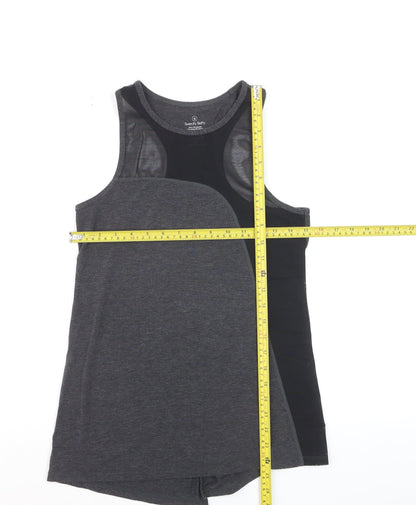Sweaty Betty Womens Grey S Racerback Athletic Tank Top