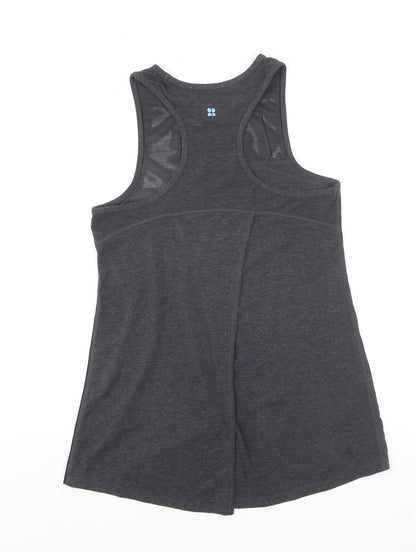 Sweaty Betty Womens Grey S Racerback Athletic Tank Top