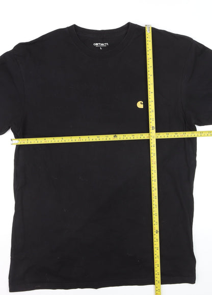 Carhartt WIP Men's Black Large Short Sleeve Cotton Crew Neck T-Shirt