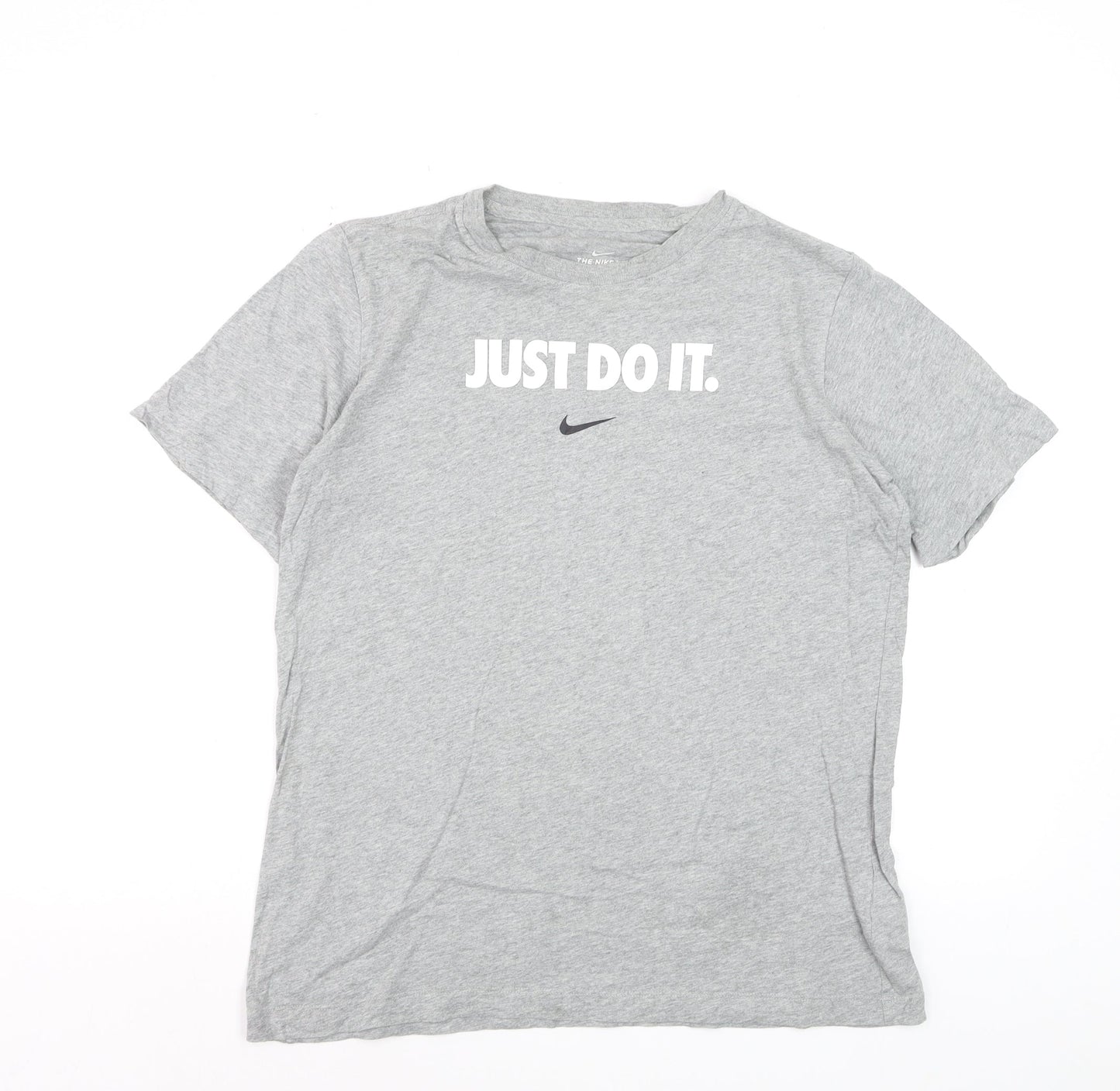 Nike Boys Grey XL Just Do It T-Shirt Short Sleeve Sports Tee