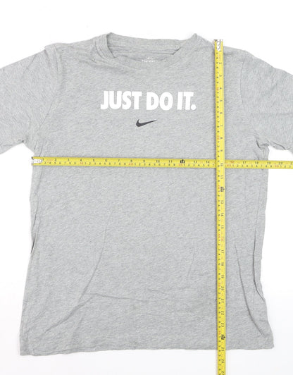 Nike Boys Grey XL Just Do It T-Shirt Short Sleeve Sports Tee