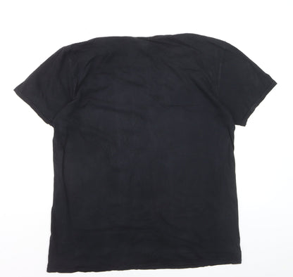 Gildan Men's Bill & Ted's Excellent Adventure Black Graphic T-Shirt Size L