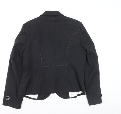 Marks and Spencer Women's Black Size 16 Single-Breasted Blazer