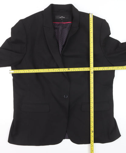 Next Tailoring Women’s Black Blazer Size 18 Classic Single-Breasted Jacket